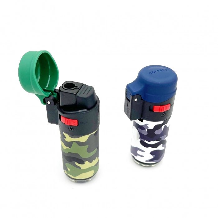 ZENGAZ Camo Windproof Turbo Flame Refillable Jet Lighter - Bong Empire