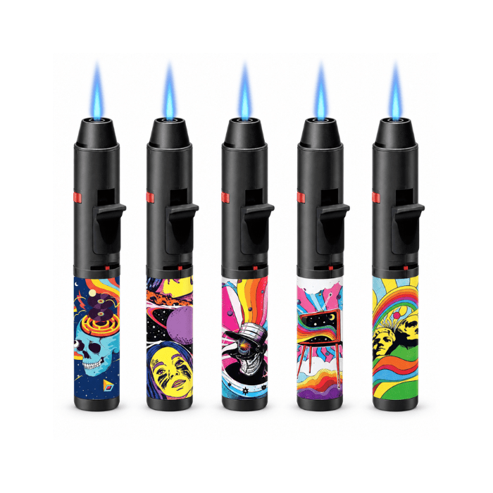 Zengaz Fusion Psychedelic Vertical Jet Lighter 17.5cm