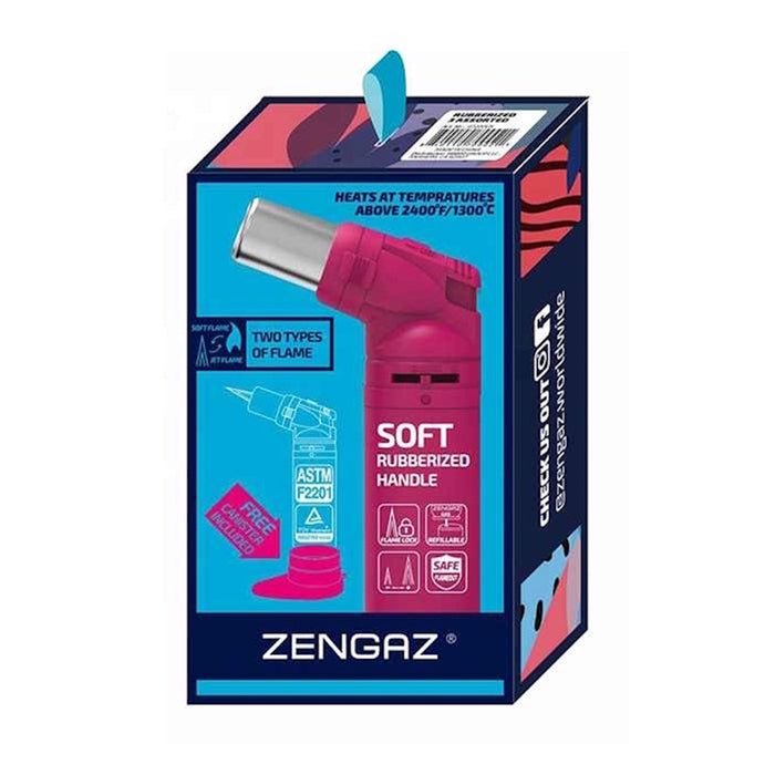 Zengaz Pink Dual Flame Burner Jet Lighter - Bong Empire