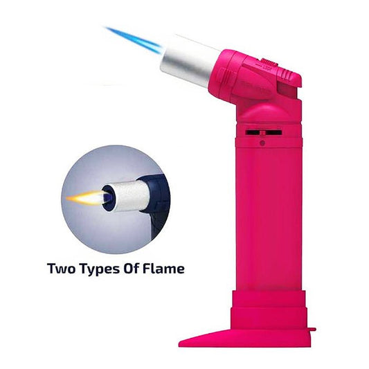 Zengaz Pink Dual Flame Burner Jet Lighter - Bong Empire