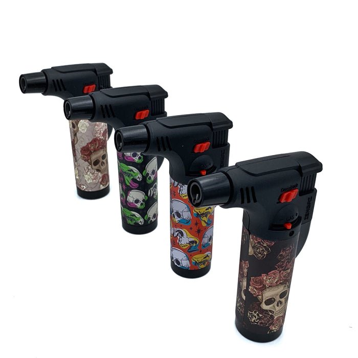 ZENGAZ Skull Design Jet Flame Lighter - Bong Empire