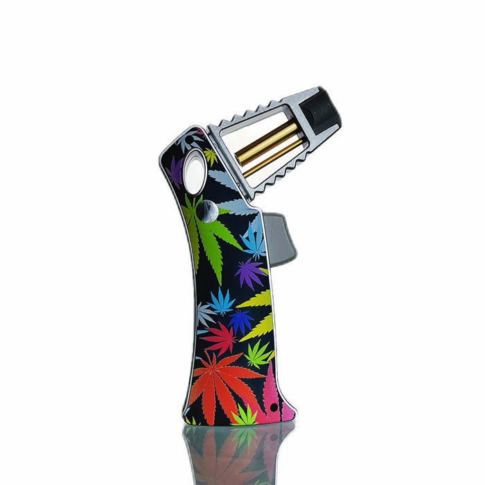 Zengaz Weed Design Strong Flame Jet Lighter - Bong Empire