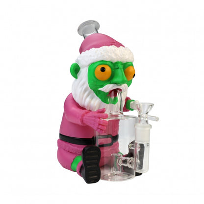 Silicone Zombie Santa Water Pipe 23cm – Festive Collectible Design